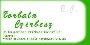 borbala czirbesz business card